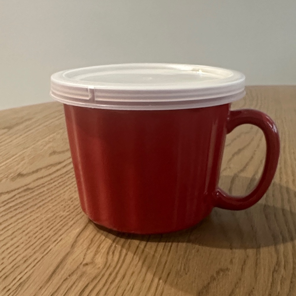 Red Mug with Lid